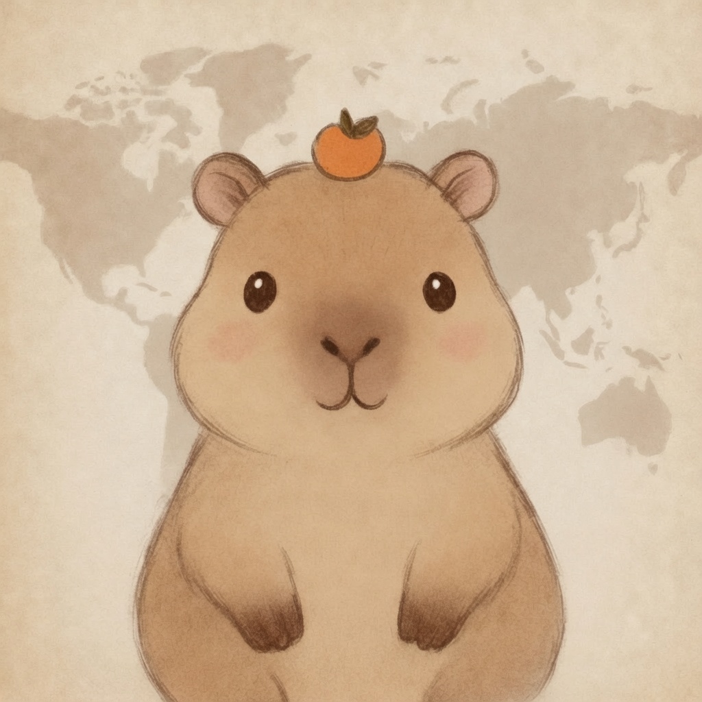 Capy travelling the world